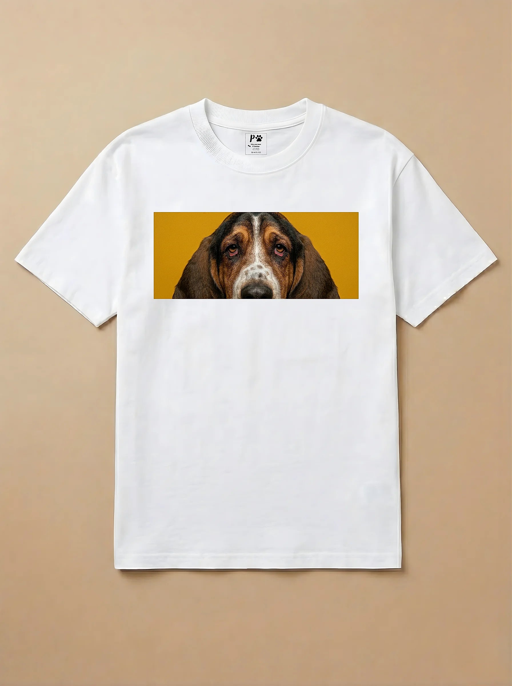 Camisa Pets Espiando - Basset Hound