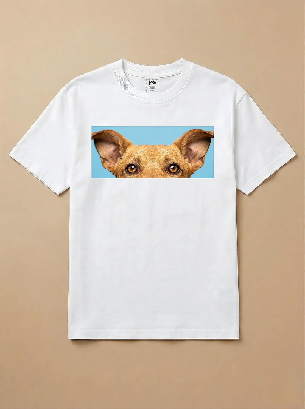 Camisa Pets Espiando - Caramelo