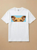 Camisa Pets Espiando - Caramelo