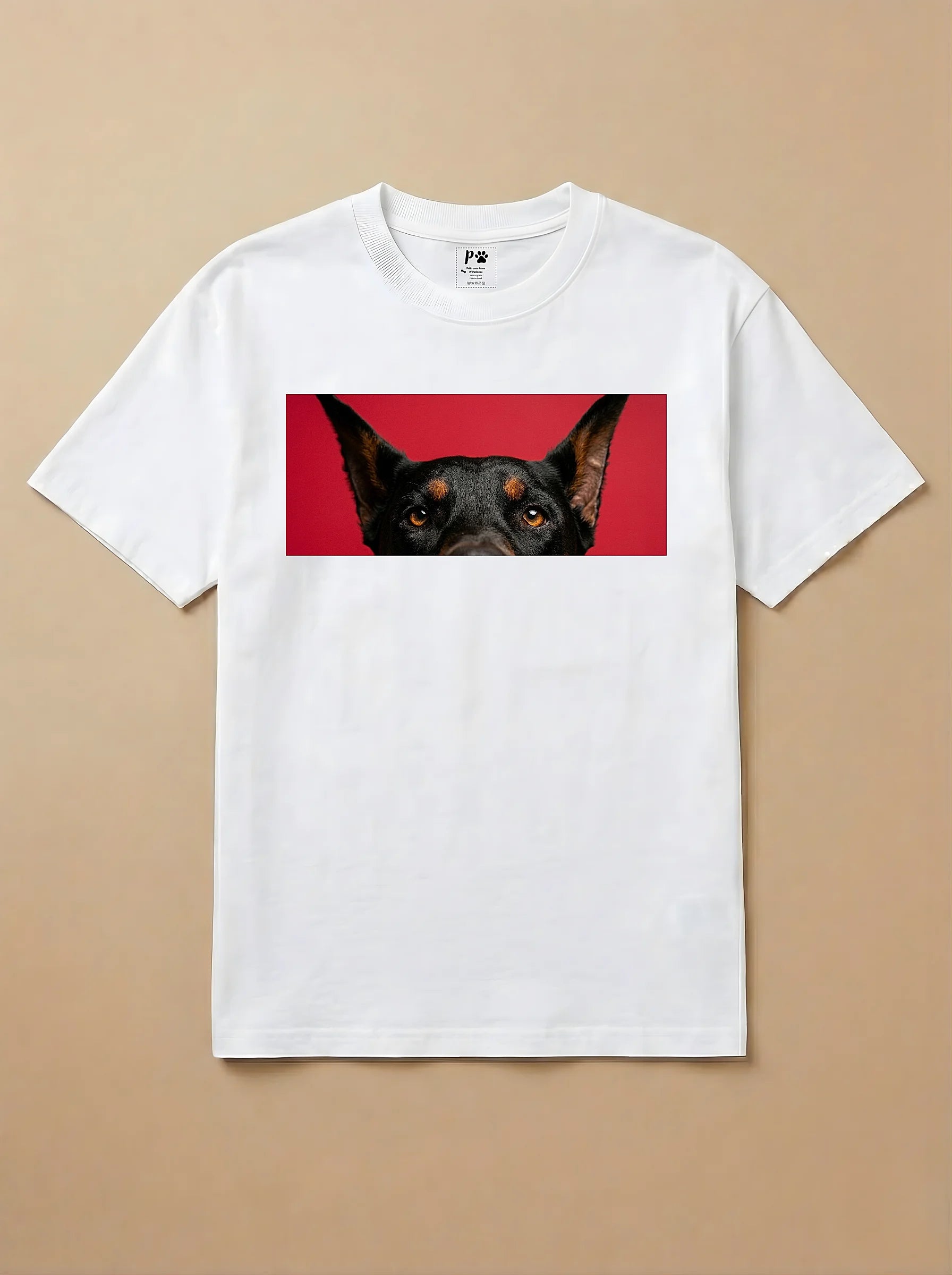 Camisa Pets Espiando - Dobermann