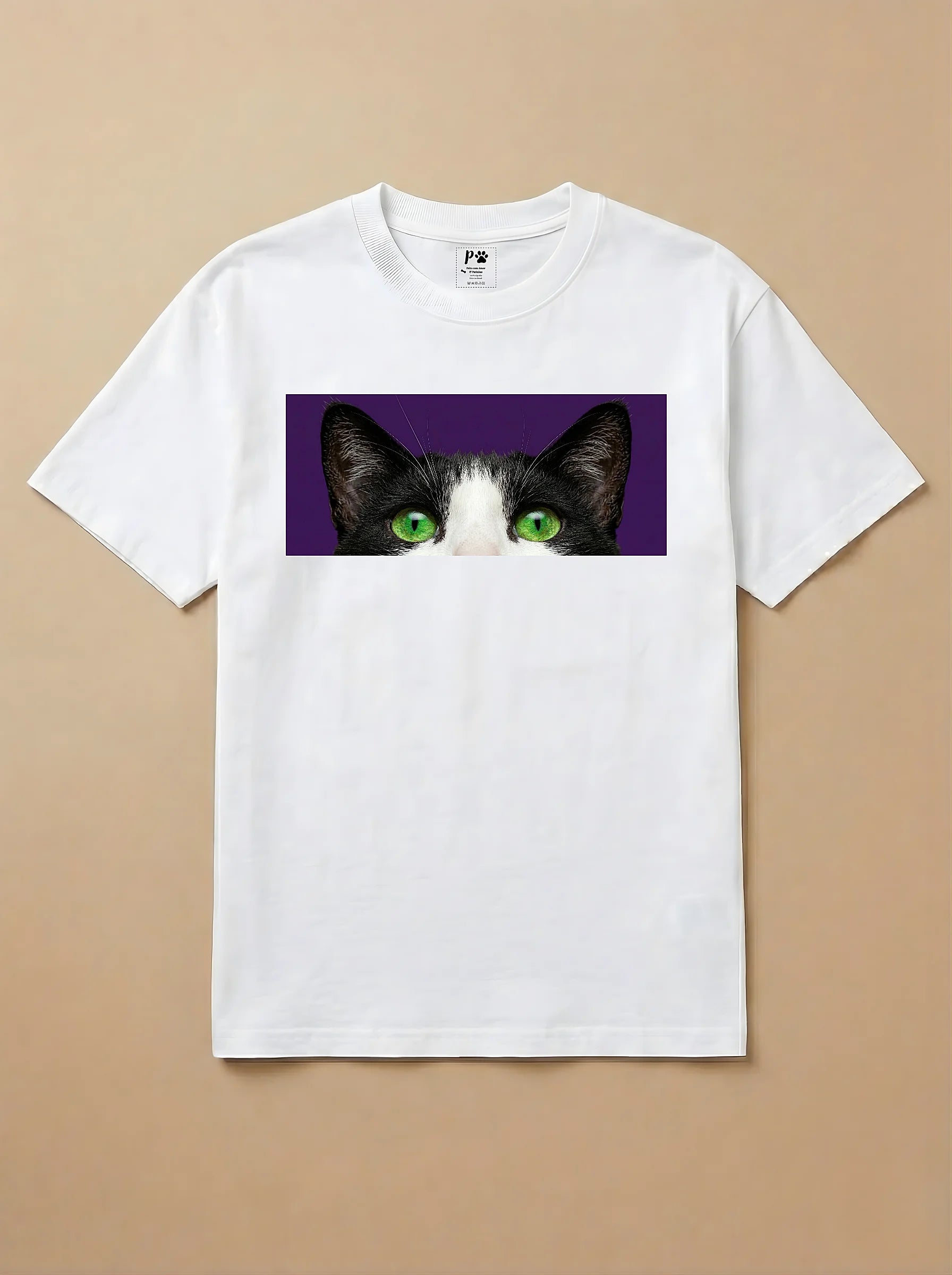 Camisa Pets Espiando - Gato Frajola