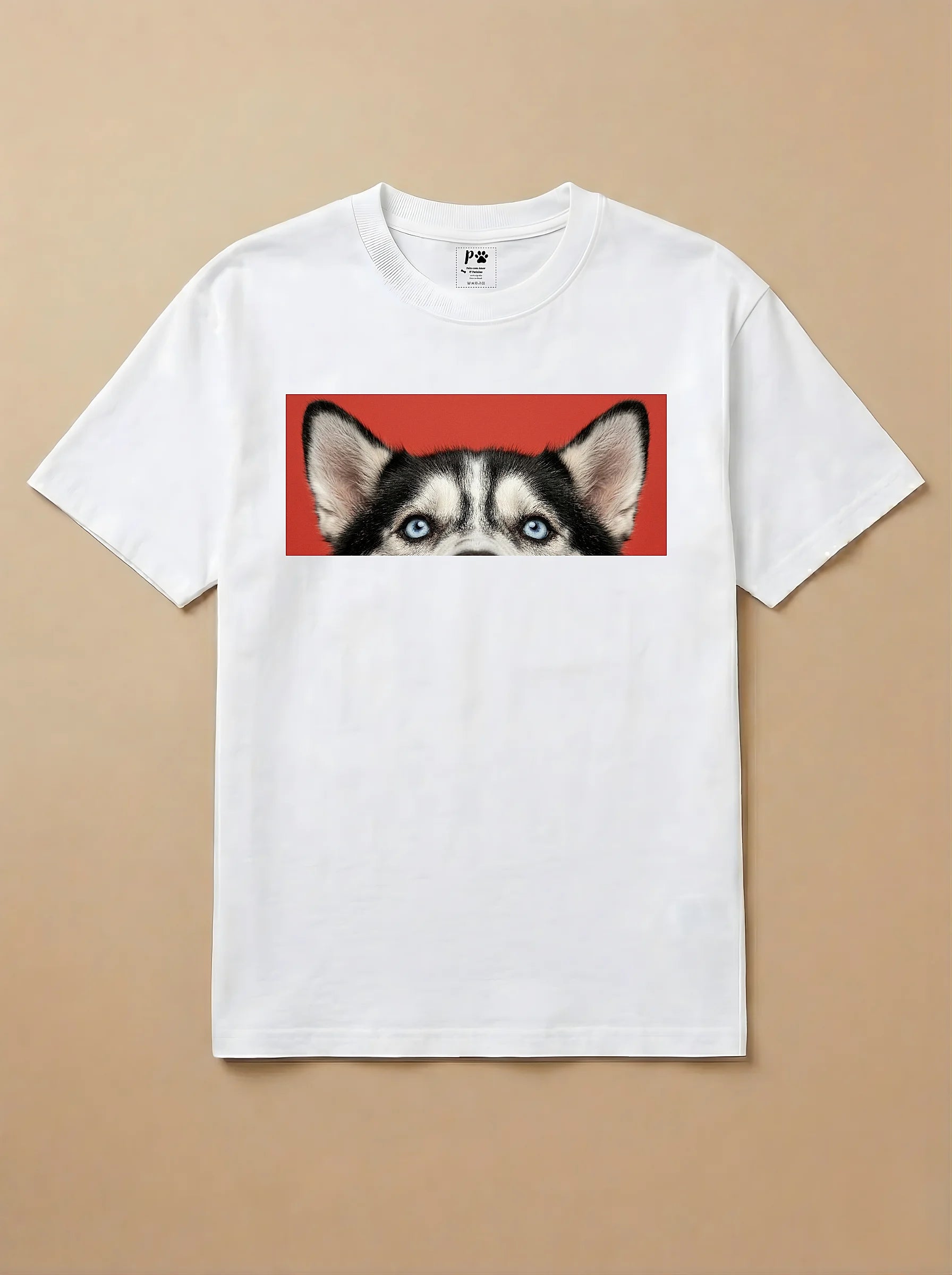 Camisa Pets Espiando - Husky