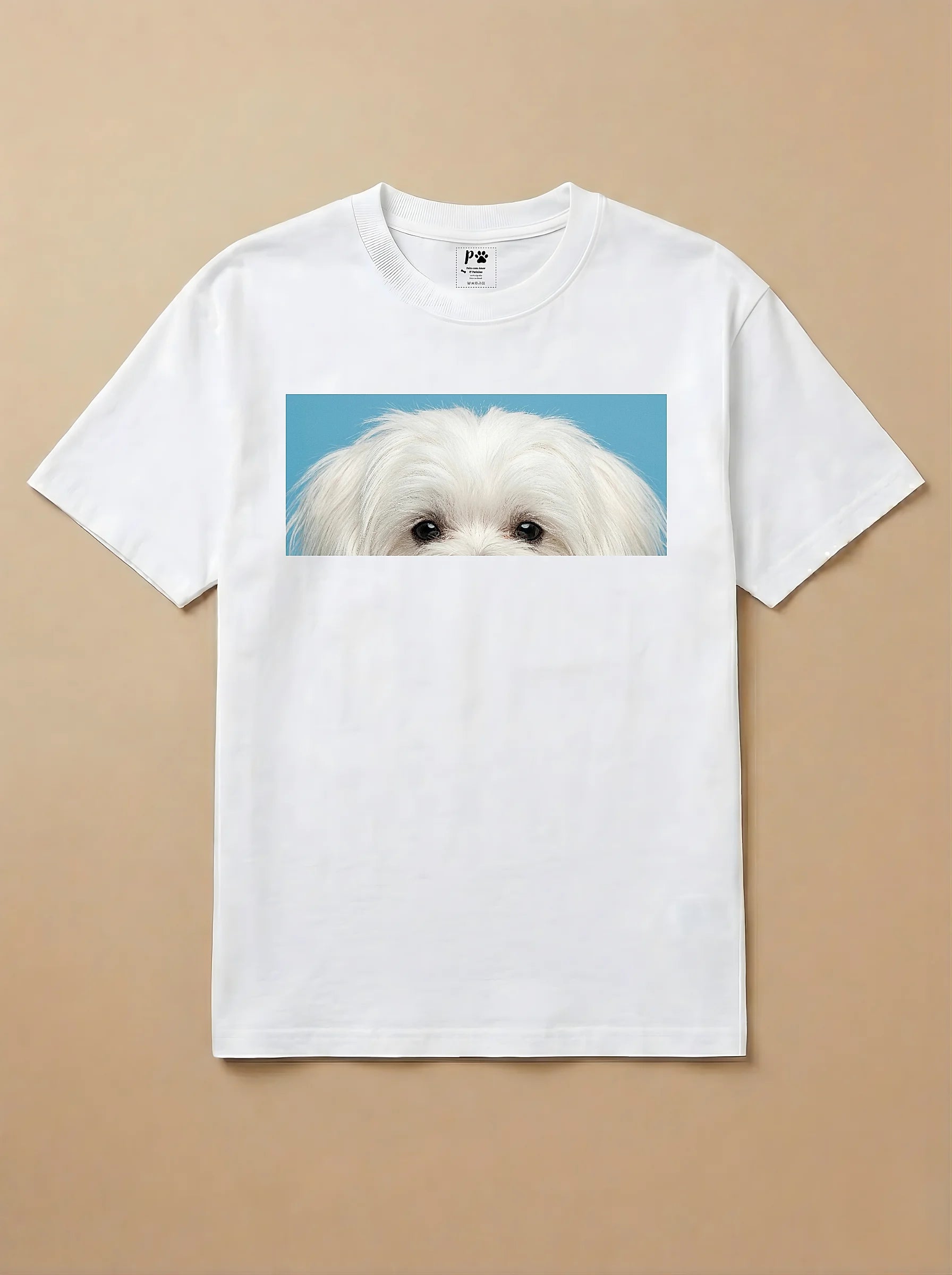 Camisa Pets Espiando - Maltês
