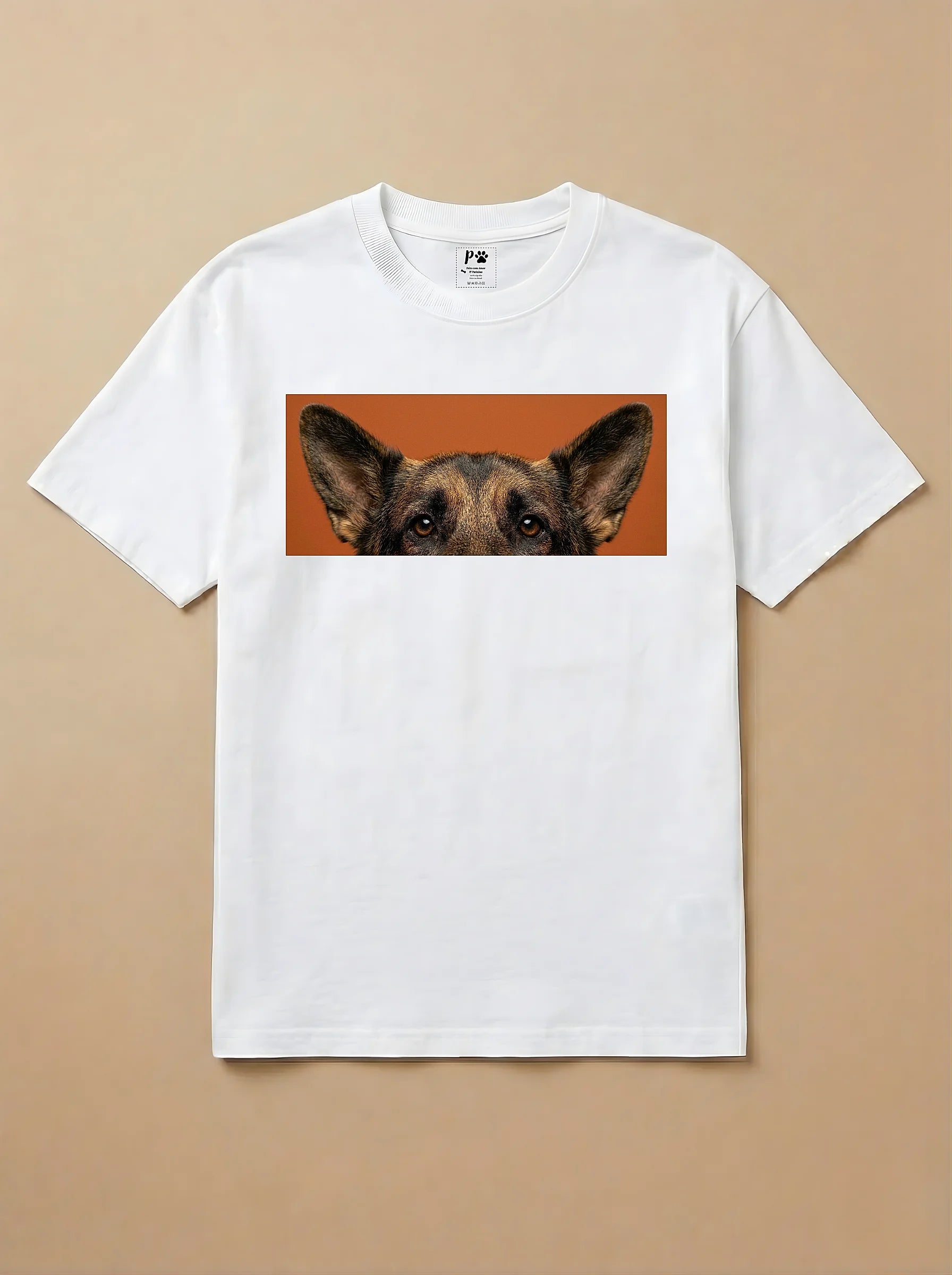 Camisa Pets Espiando - Pastor Alemão