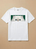 Camisa Pets Espiando - Gato Persa