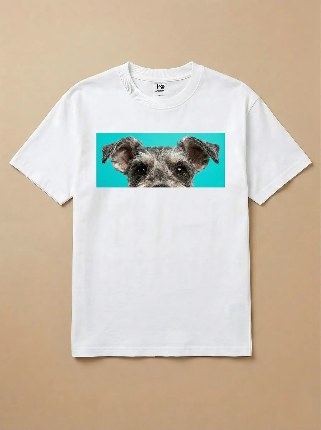 Camisa Pets Espiando - Schnauzer