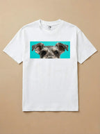 Camisa Pets Espiando - Schnauzer