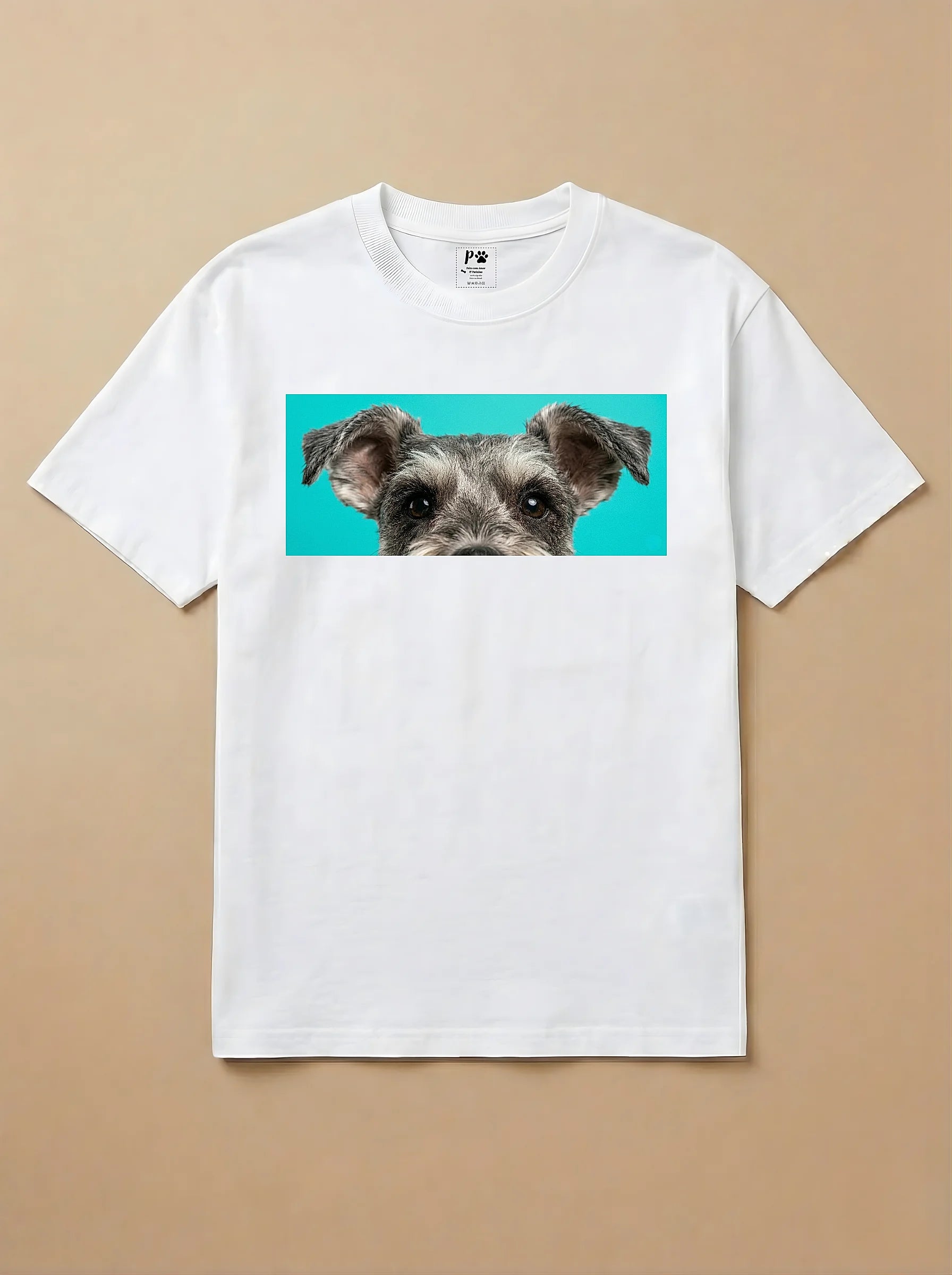 Camisa Pets Espiando - Schnauzer