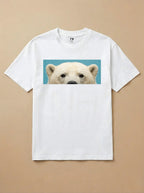 Camisa Pets Espiando - Urso Polar