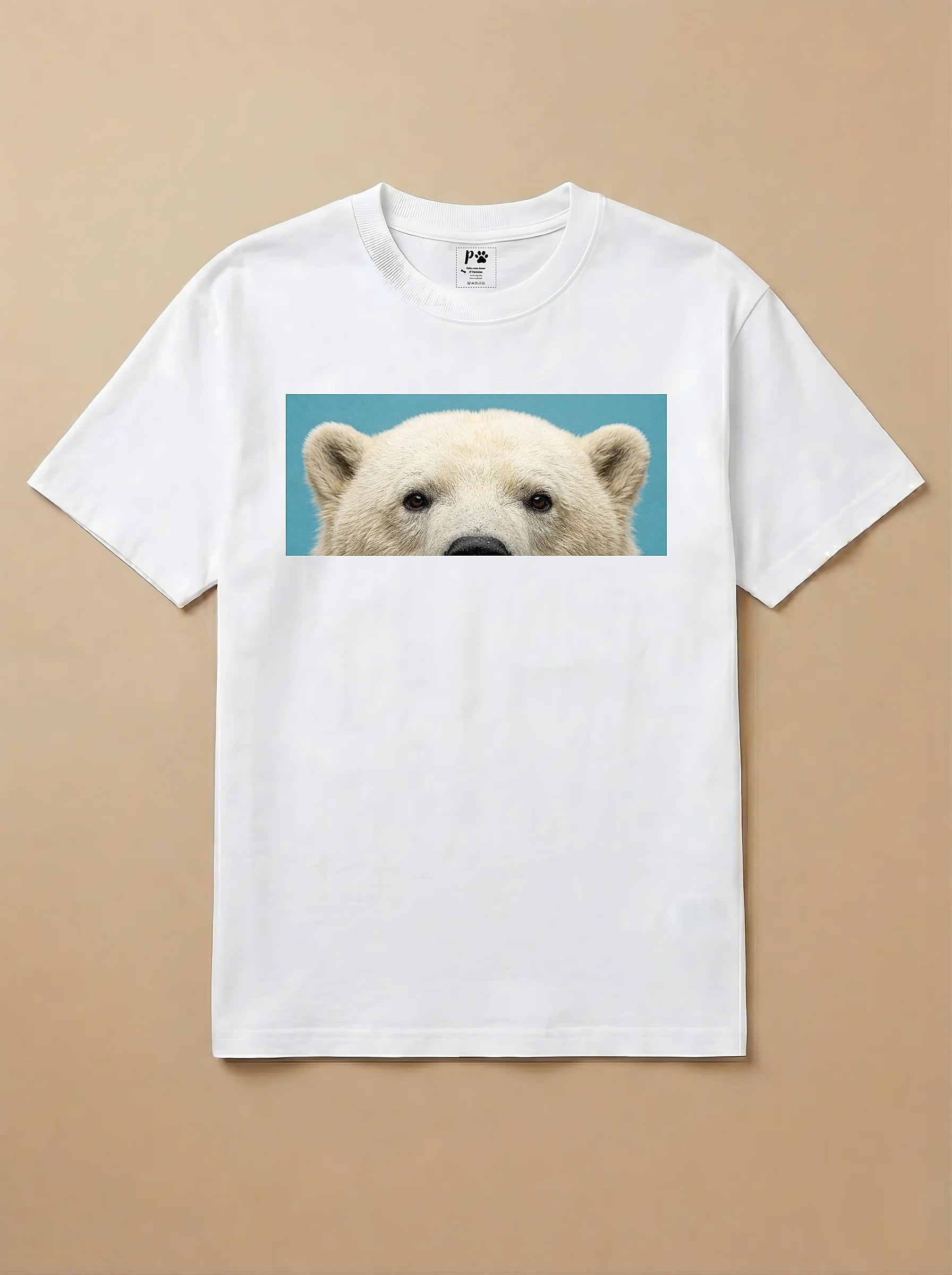 Camisa Pets Espiando - Urso Polar