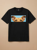 Camisa Pets Espiando - Caramelo