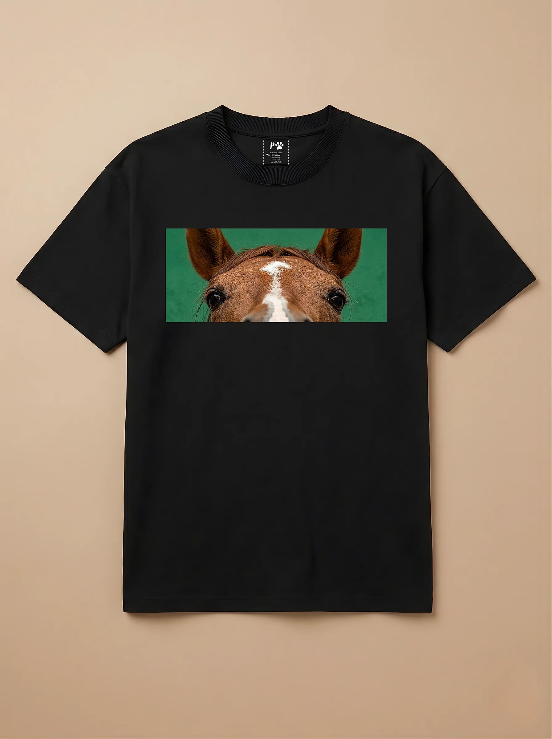 Camisa Pets Espiando - Cavalo