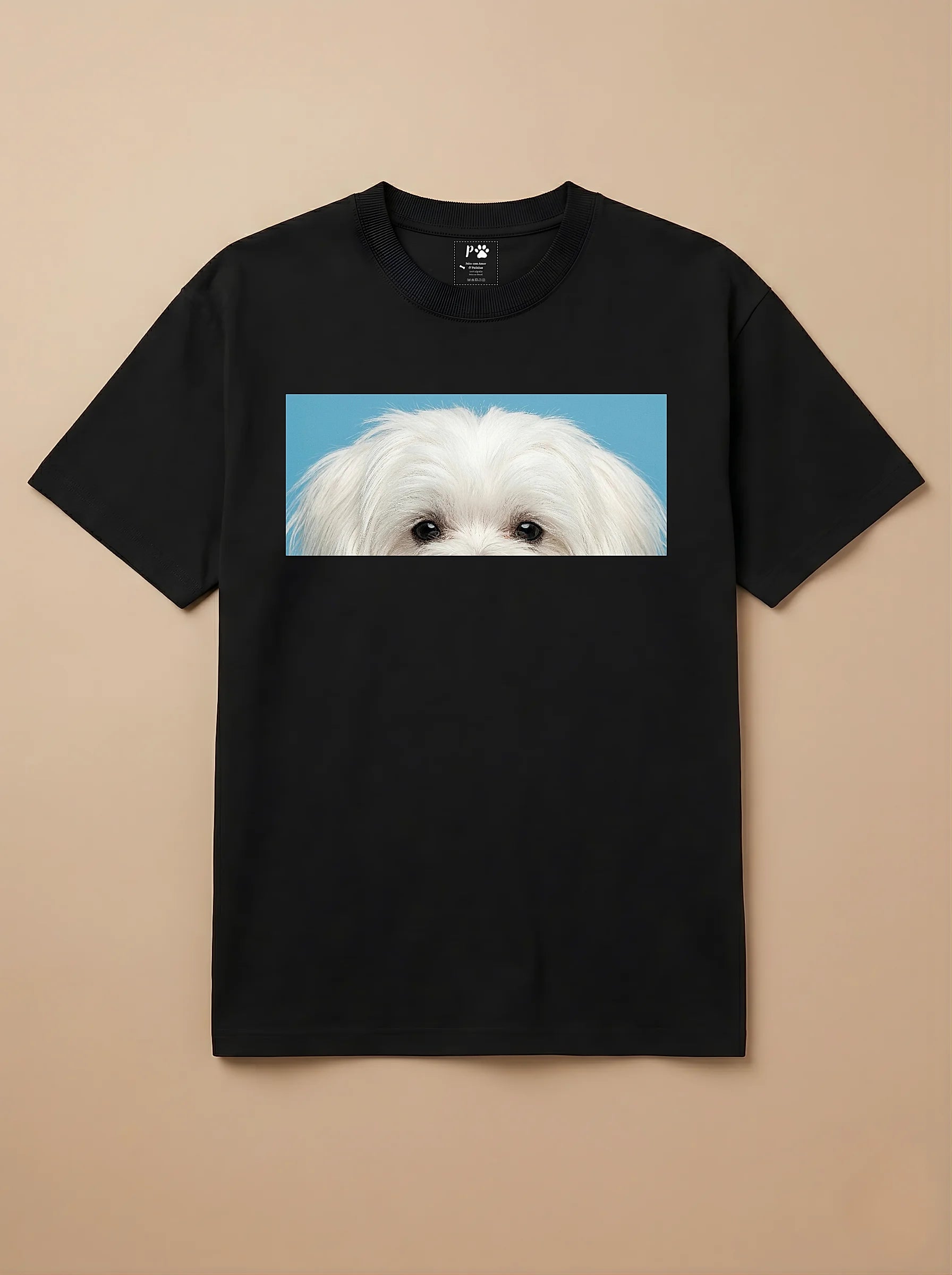 Camisa Pets Espiando - Maltês