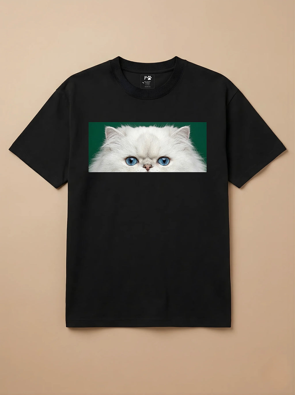 Camisa Pets Espiando - Gato Persa