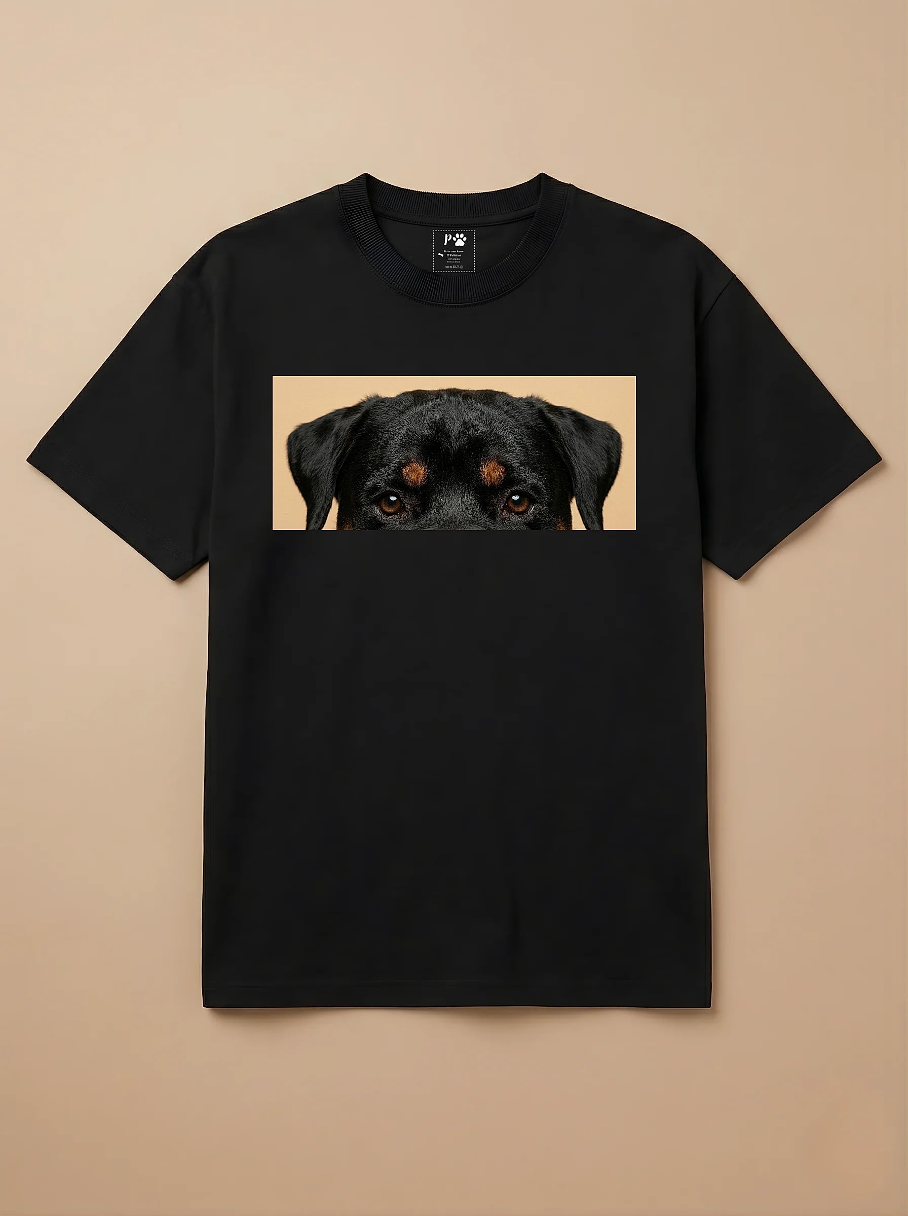 Camisa Pets Espiando - Rottweiler