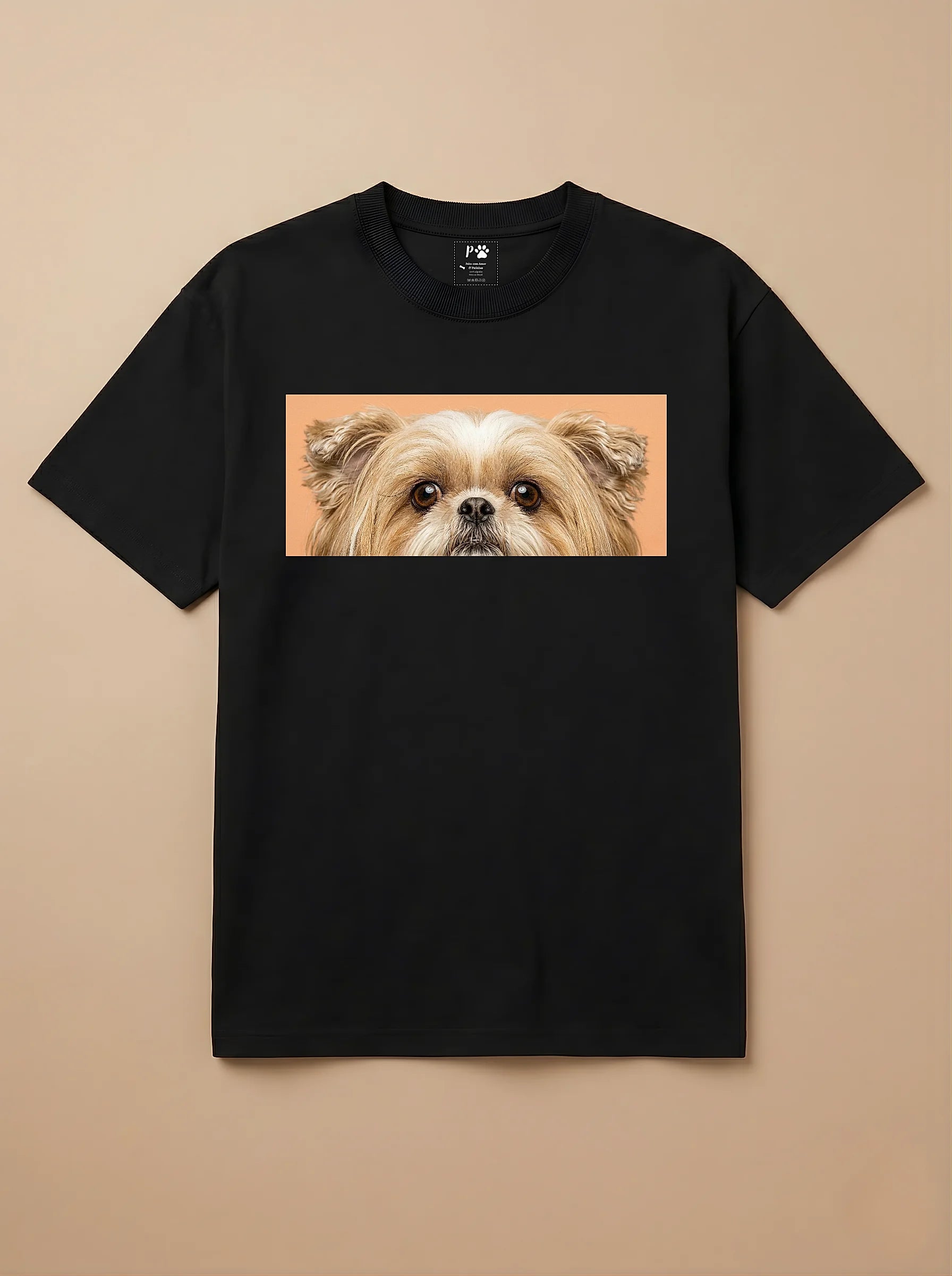Camisa Pets Espiando - Shih Tzu