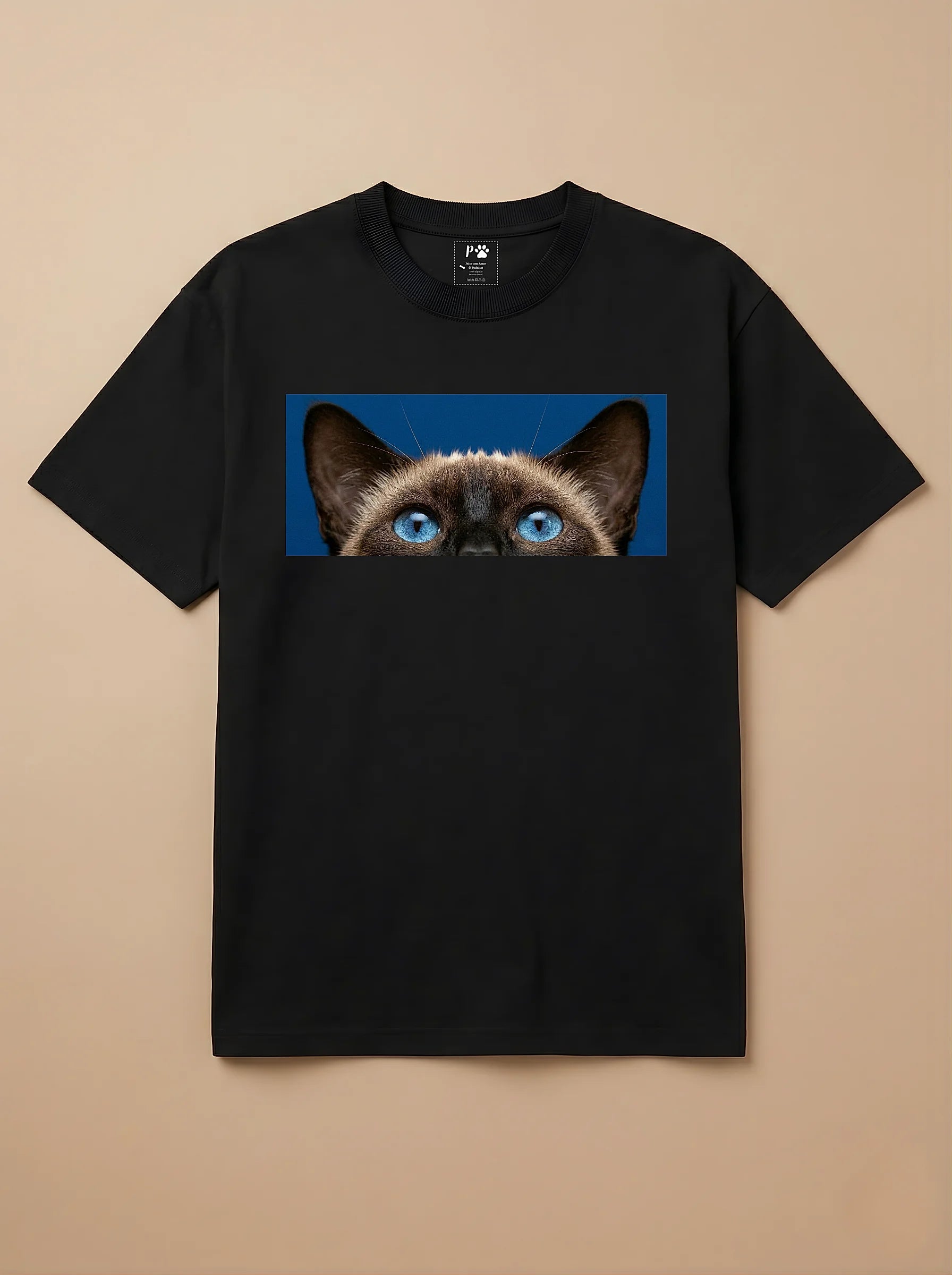 Camisa Pets Espiando - Siamês
