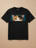 Camisa Pets Espiando - Gato Tricolor