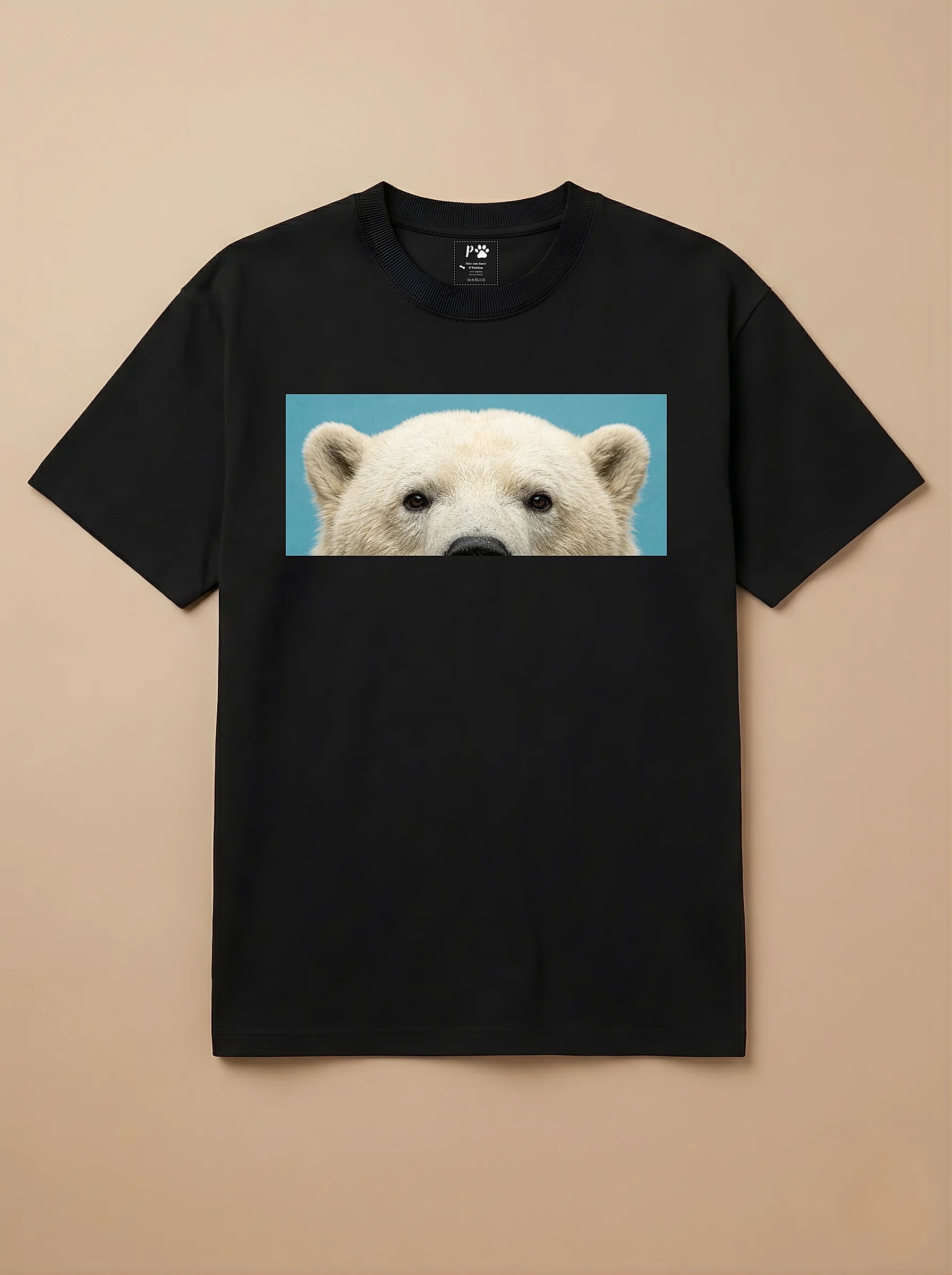 Camisa Pets Espiando - Urso Polar
