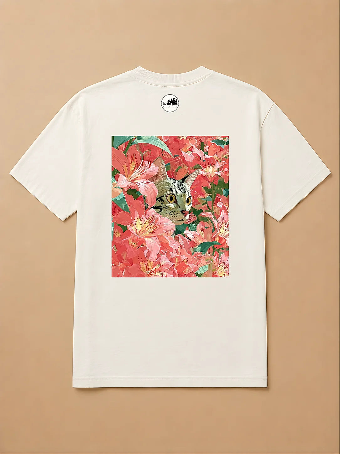 Camisa Oversized Botânica Pet - Gato de Bengala
