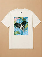 Camisa Oversized Botânica Pet - Border Collie