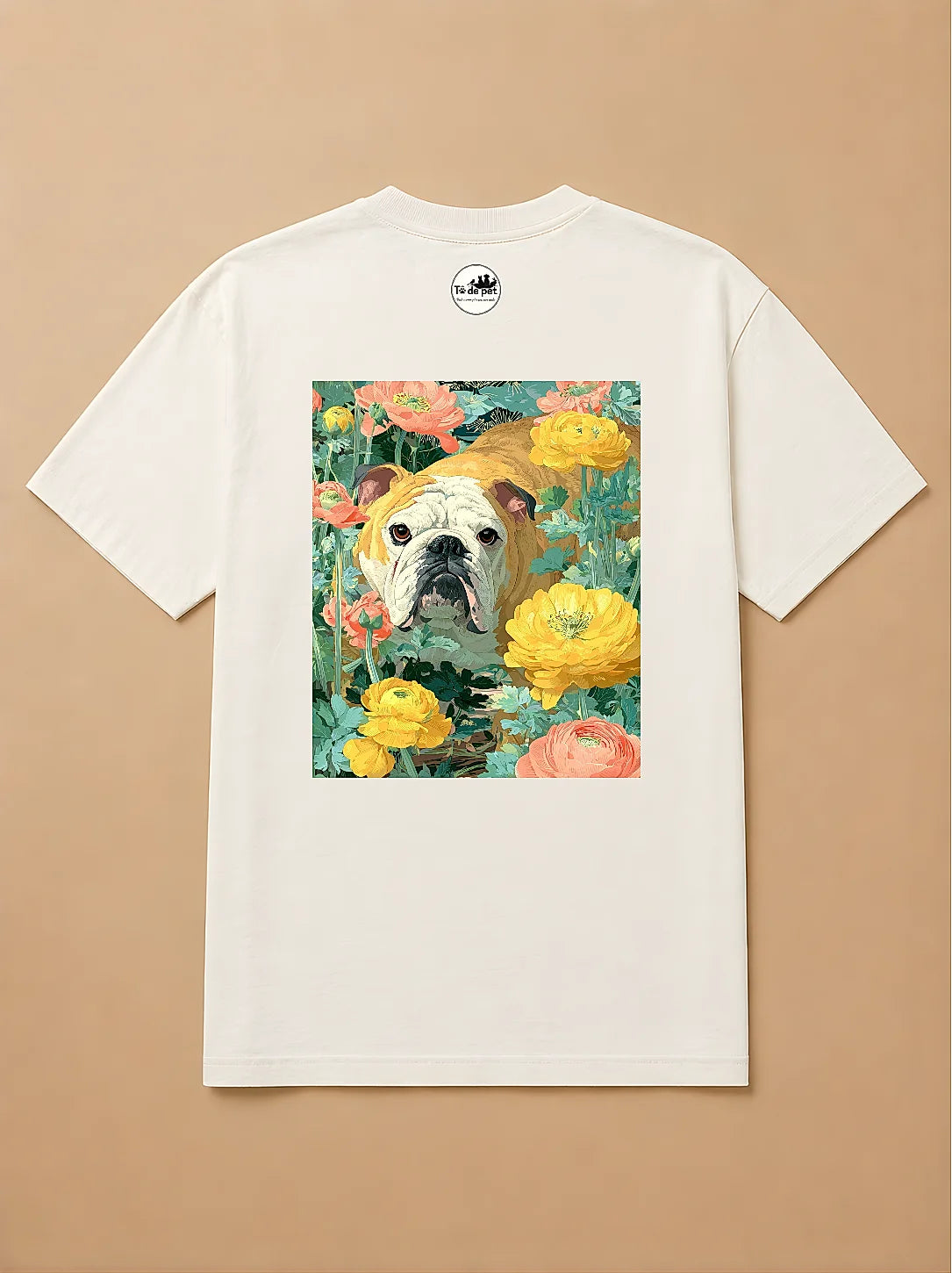 Camisa Oversized Botânica Pet - Bulldog Inglês