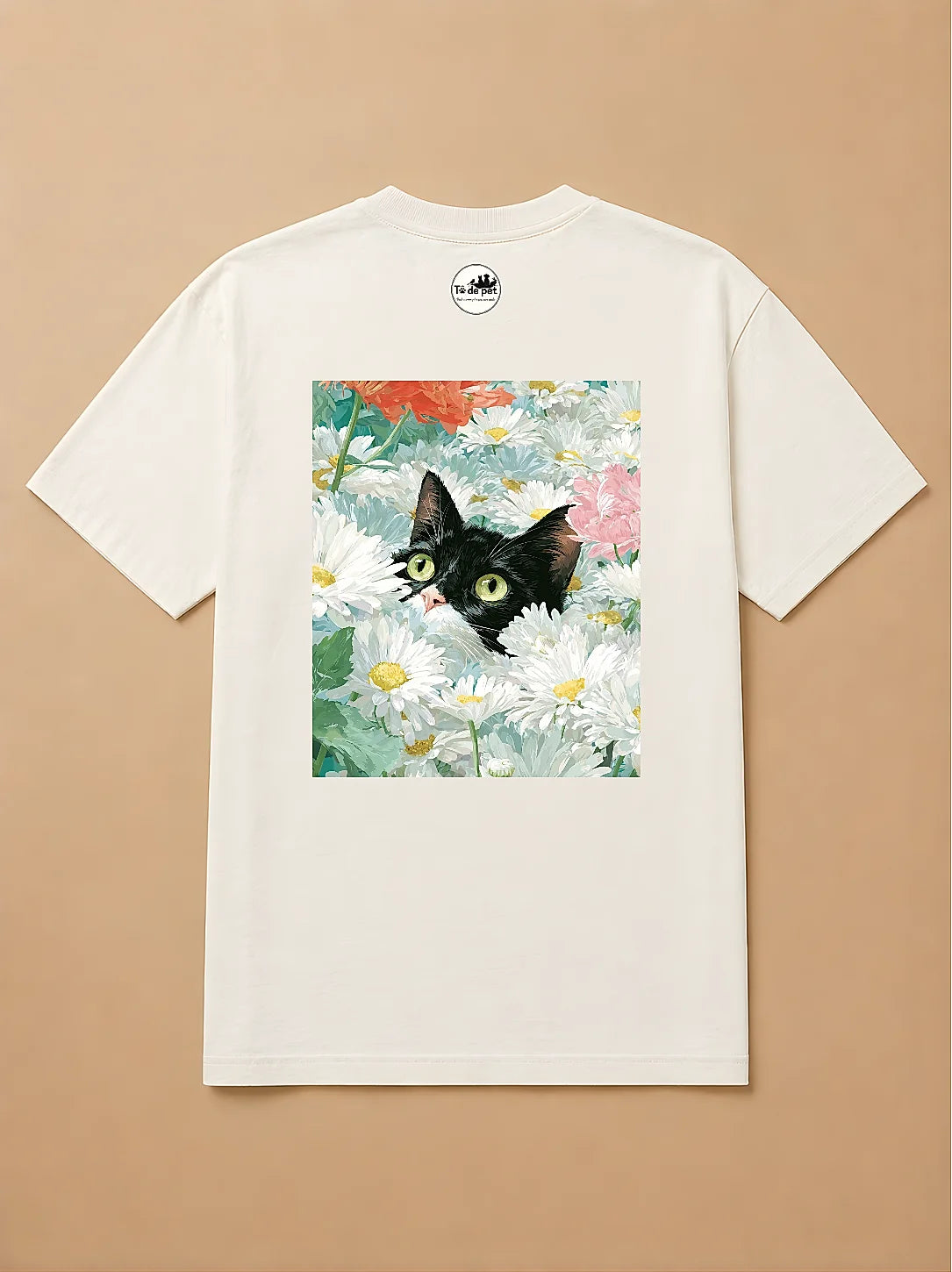 Camisa Oversized Botânica Pet - Gato Frajola