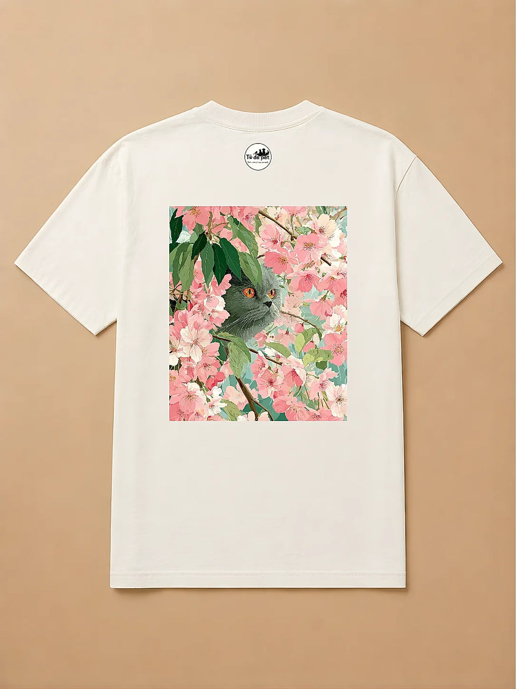 Camisa Oversized Botânica Pet - Gato Persa