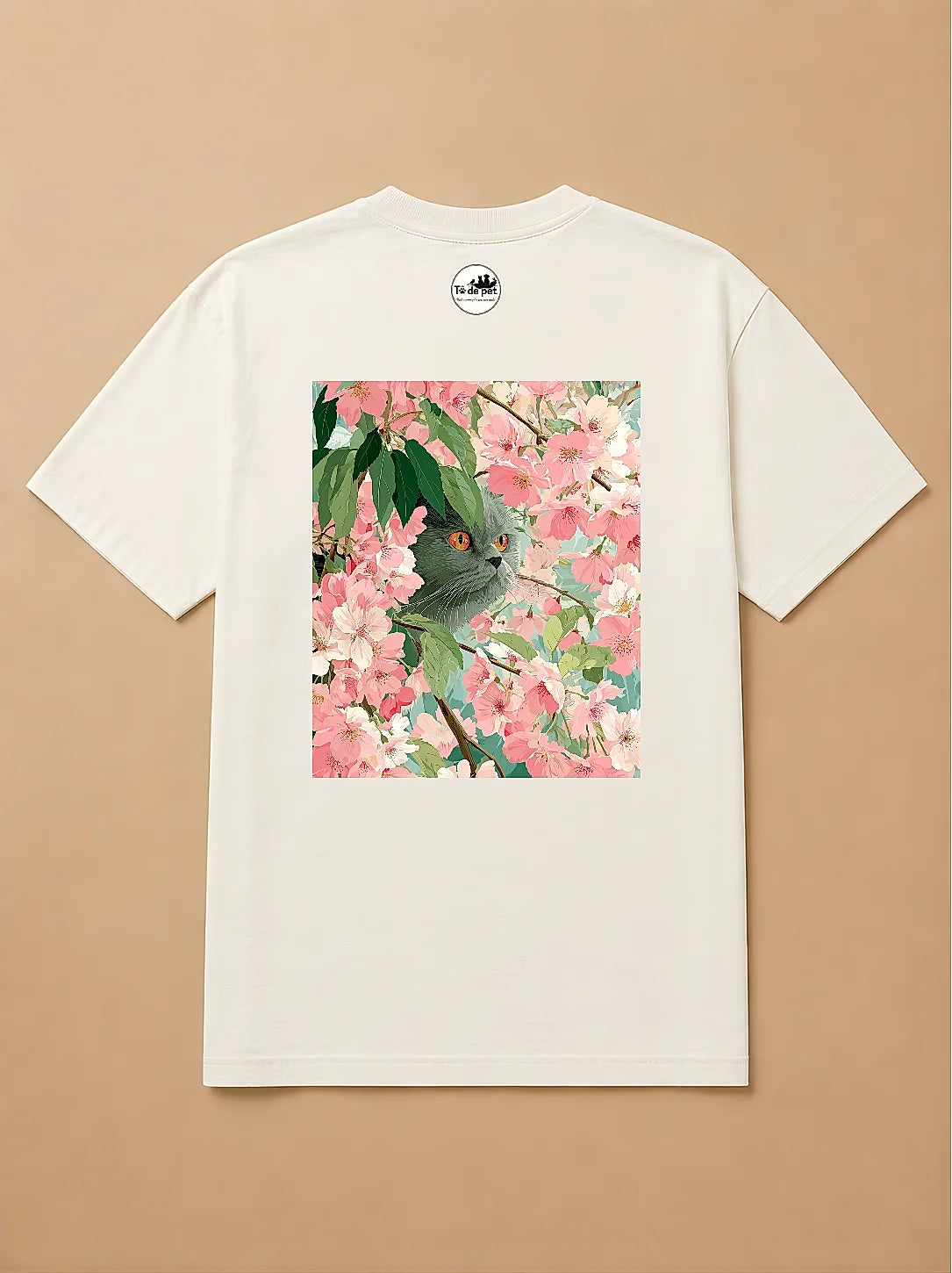 Camisa Oversized Botânica Pet - Gato Persa