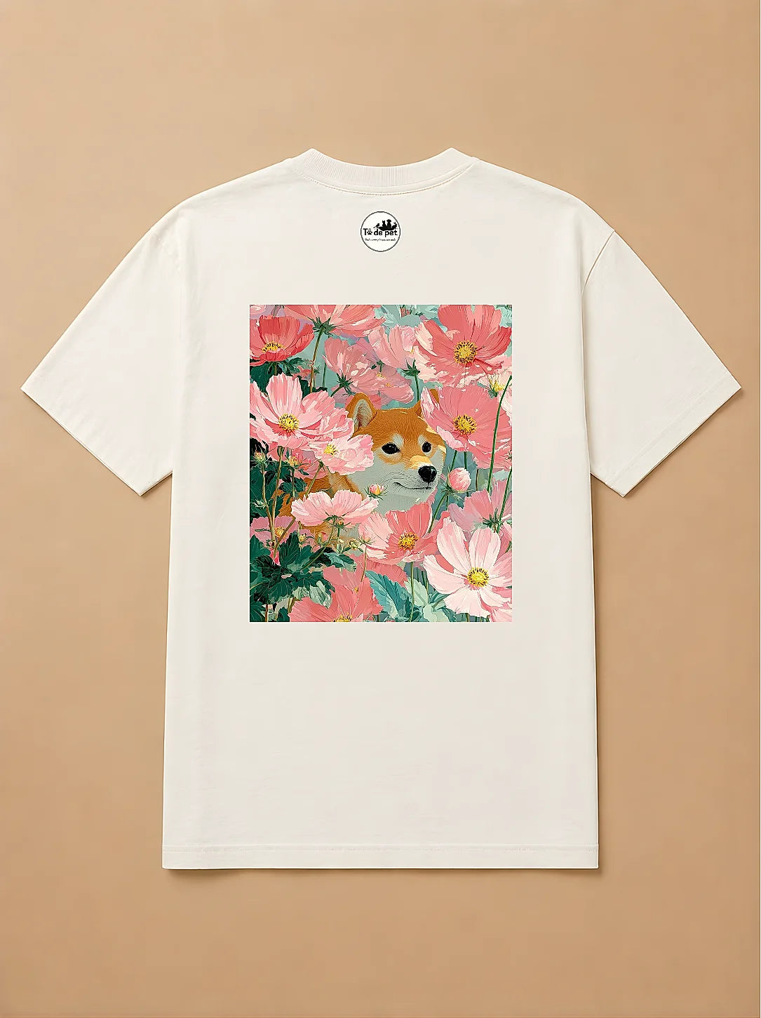 Camisa Oversized Botânica Pet - Shiba Inu