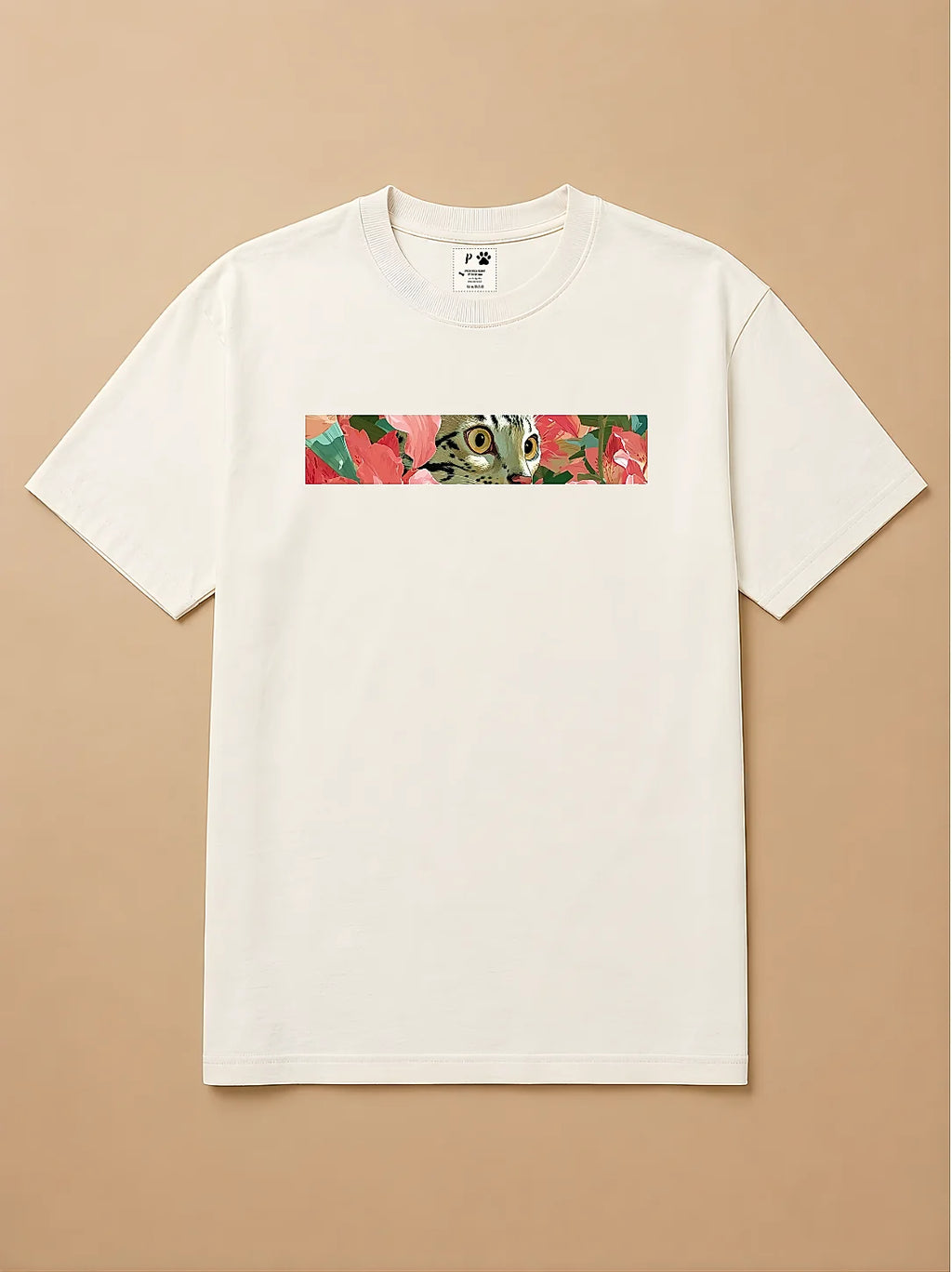Camisa Oversized Botânica Pet - Gato de Bengala