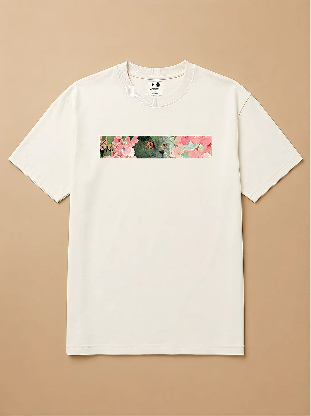 Camisa Oversized Botânica Pet - Gato Persa