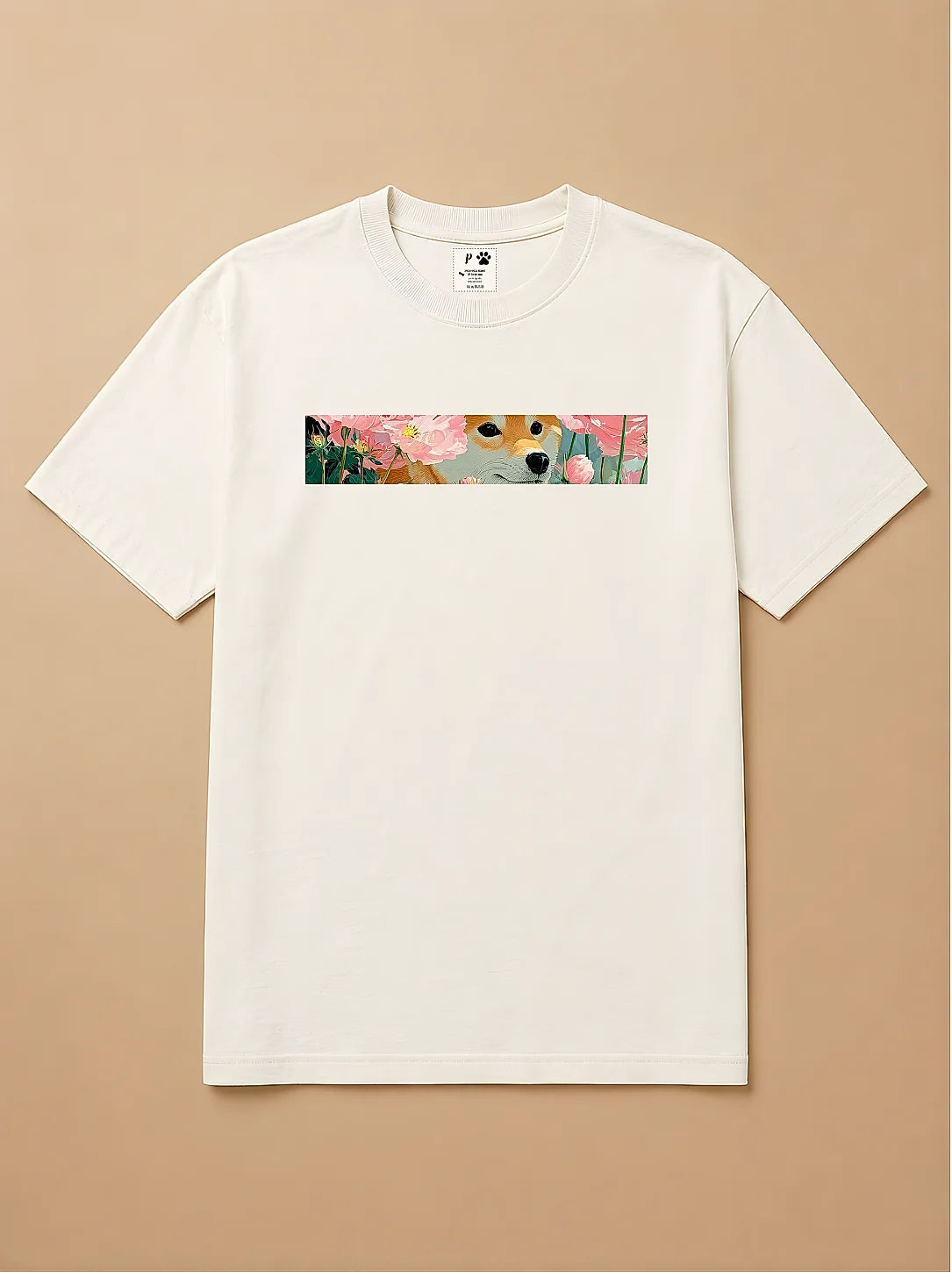 Camisa Oversized Botânica Pet - Shiba Inu