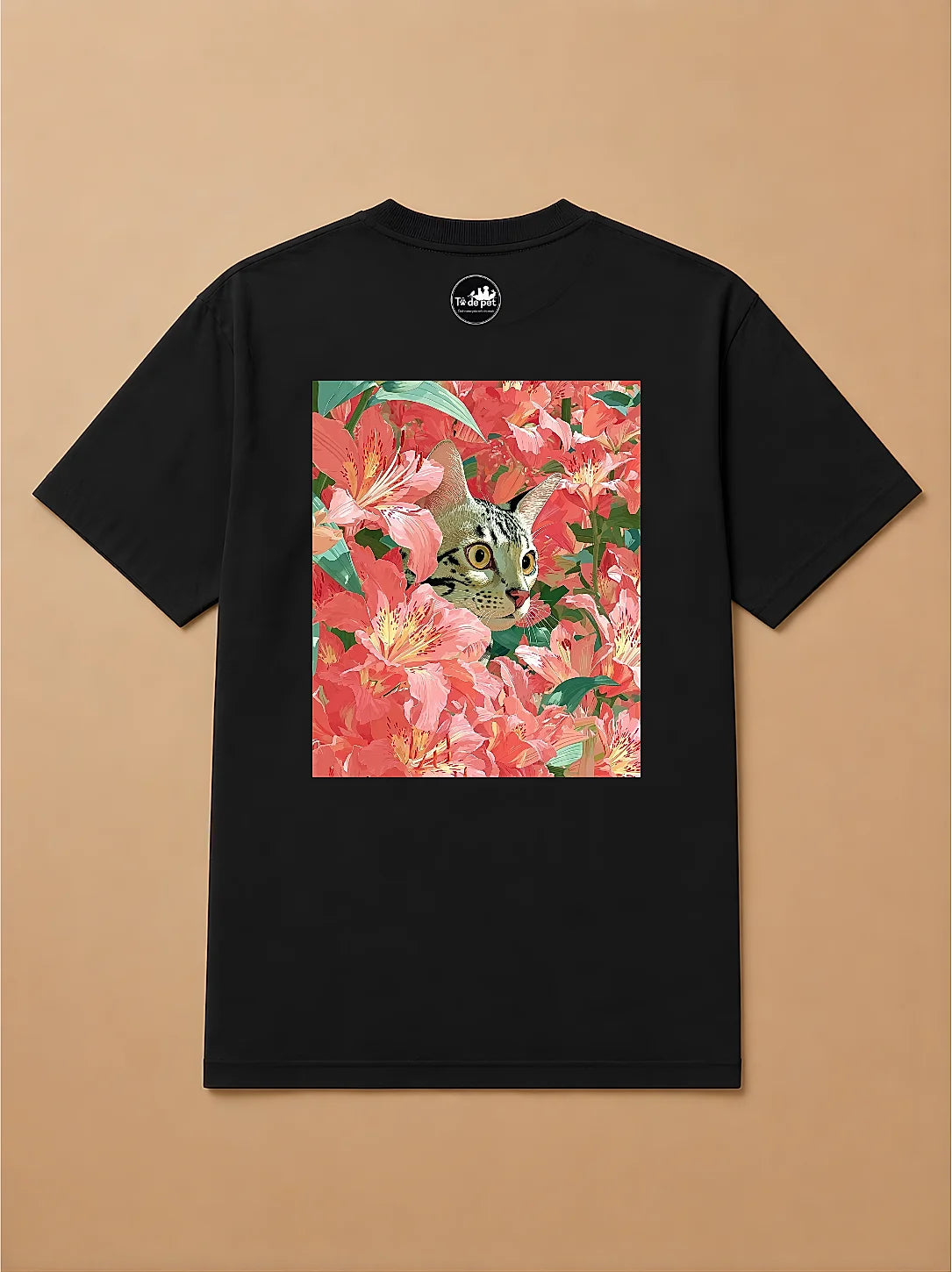 Camisa Oversized Botânica Pet - Gato de Bengala