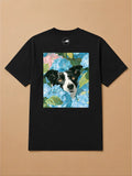 Camisa Oversized Botânica Pet - Border Collie