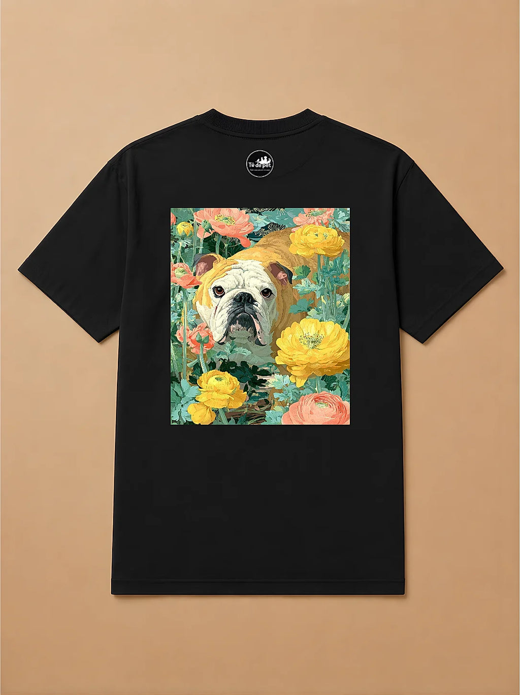 Camisa Oversized Botânica Pet - Bulldog Inglês