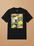 Camisa Oversized Botânica Pet - Bulldog Inglês