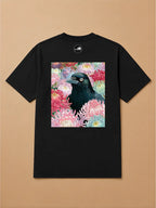 Camisa Oversized Botânica Pet - Corvo