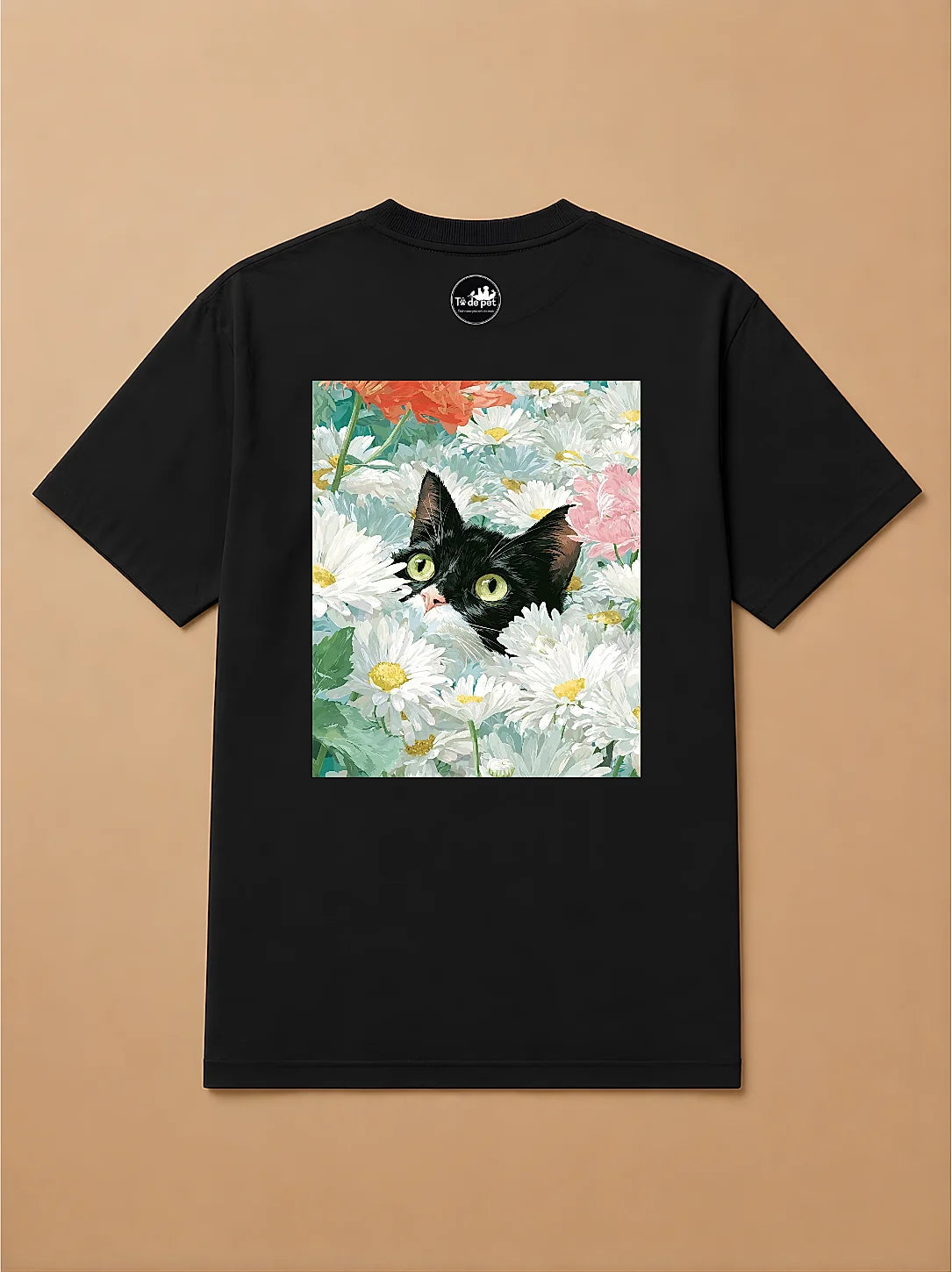 Camisa Oversized Botânica Pet - Gato Frajola