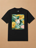 Camisa Oversized Botânica Pet - Gato Tricolor