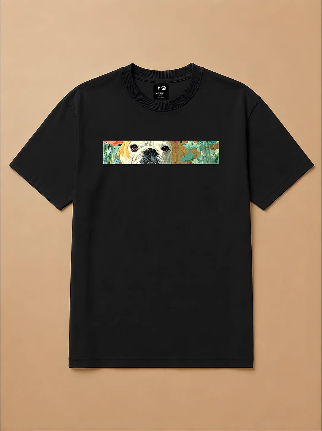 Camisa Oversized Botânica Pet - Bulldog Inglês