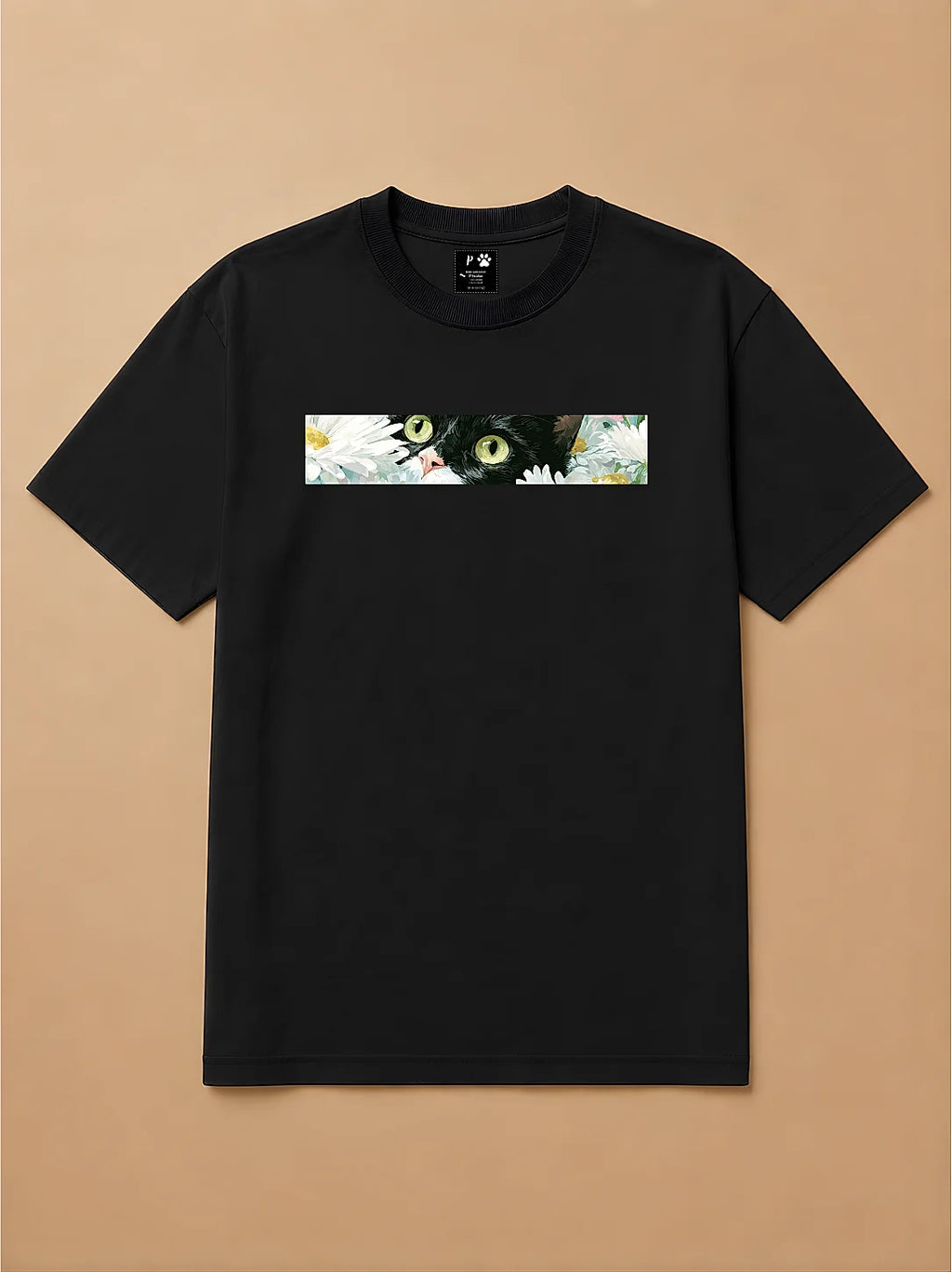Camisa Oversized Botânica Pet - Gato Frajola