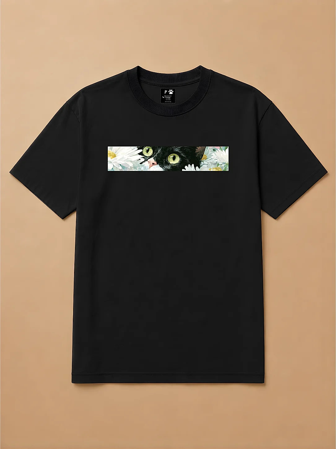 Camisa Oversized Botânica Pet - Gato Frajola