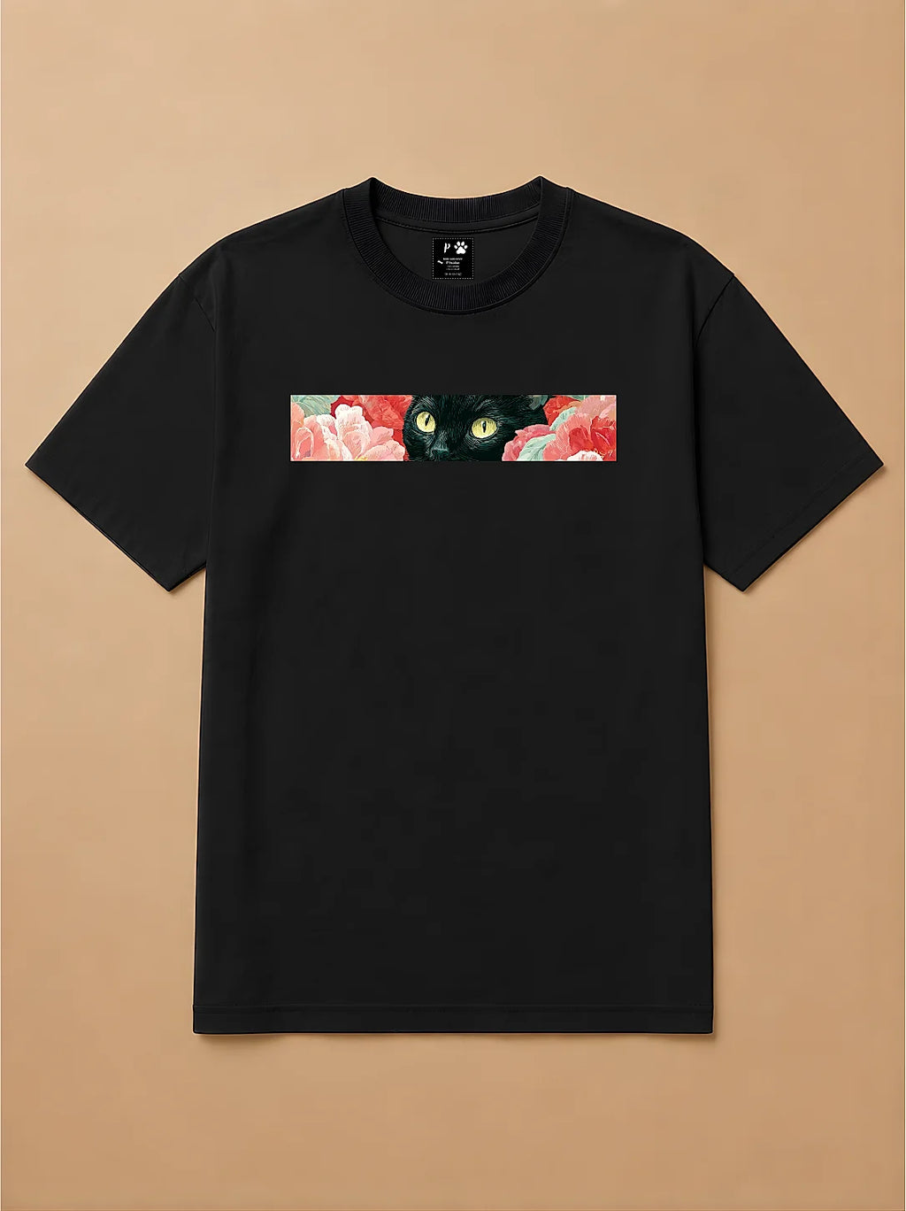 Camisa Oversized Botânica Pet - Gato Preto