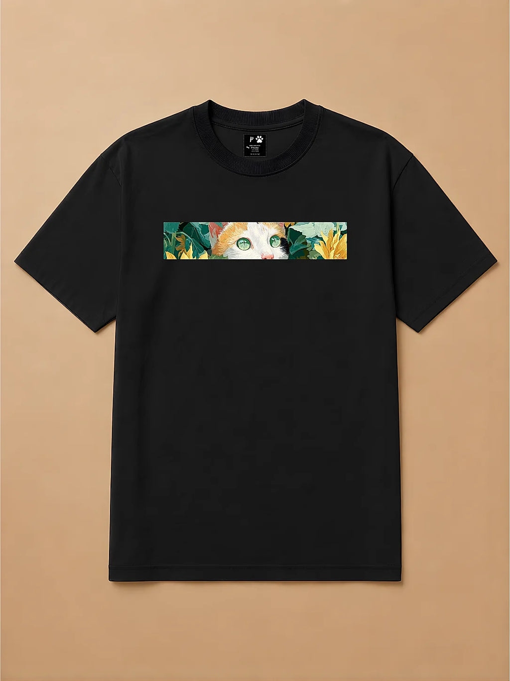 Camisa Oversized Botânica Pet - Gato Tricolor