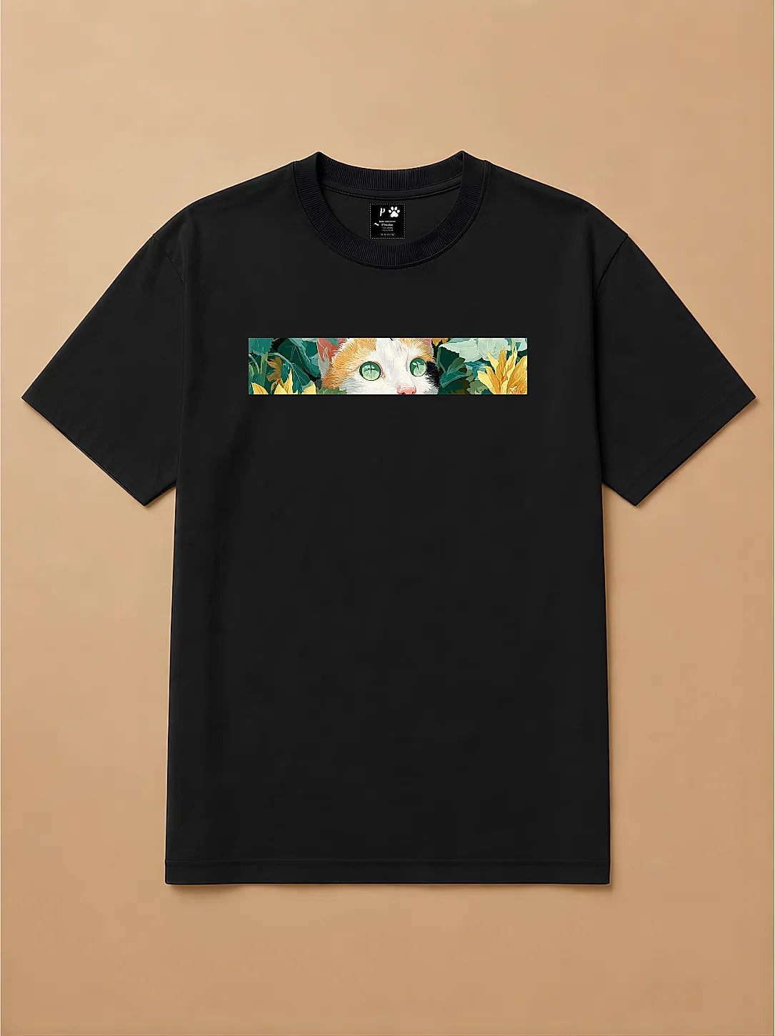 Camisa Oversized Botânica Pet - Gato Tricolor
