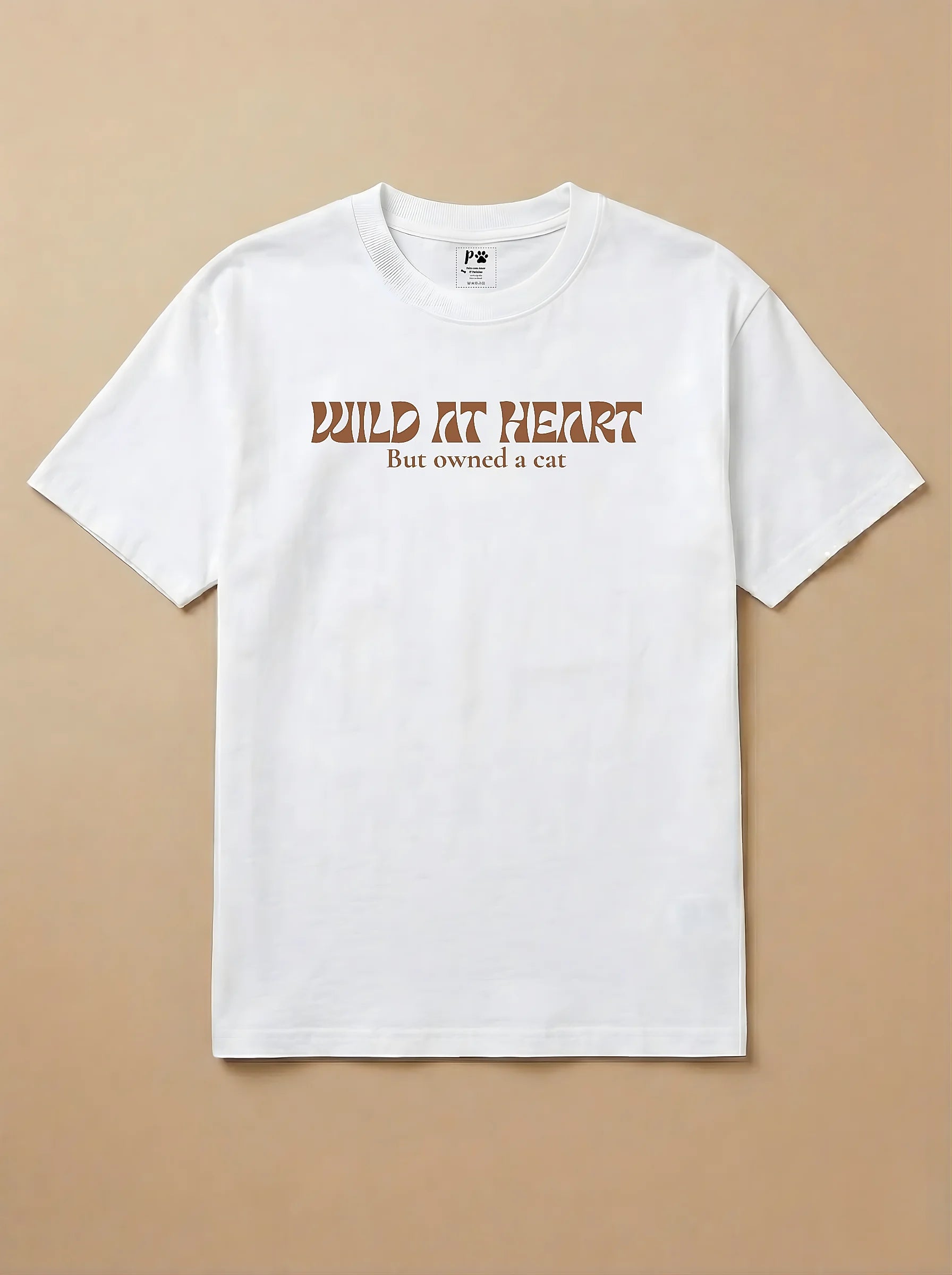Camisa WILD AT HEART But owned a cat