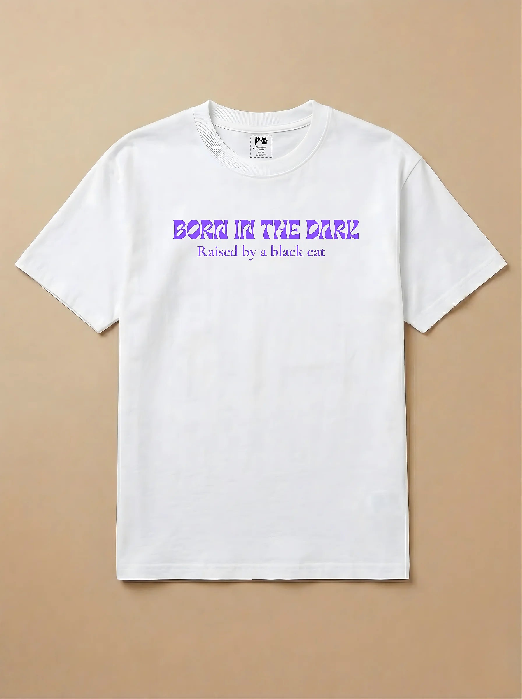 Camisa BORN IN THE DARK Raised by a black cat