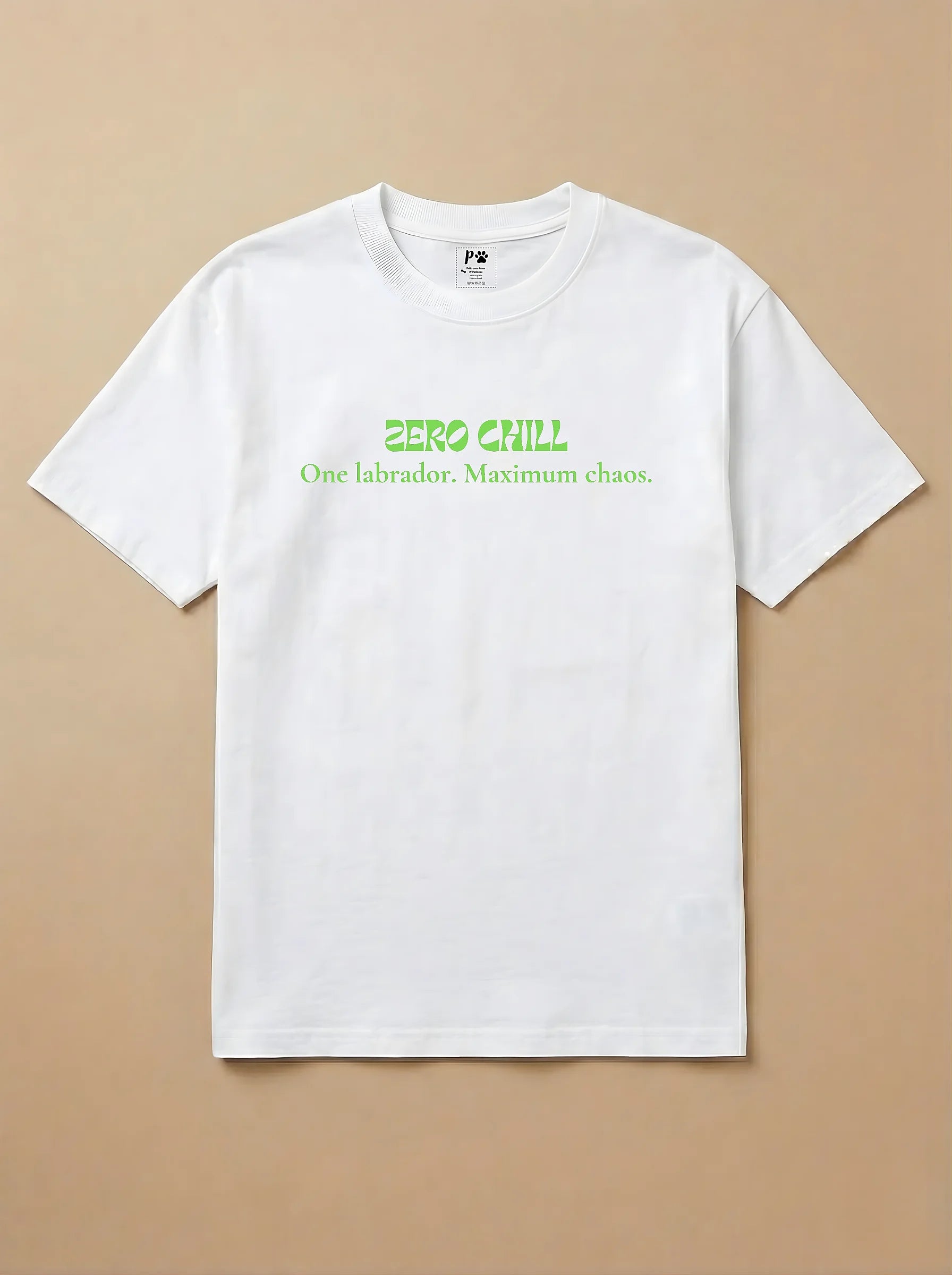 Camisa ZERO CHILL One labrador. Maximum chaos.