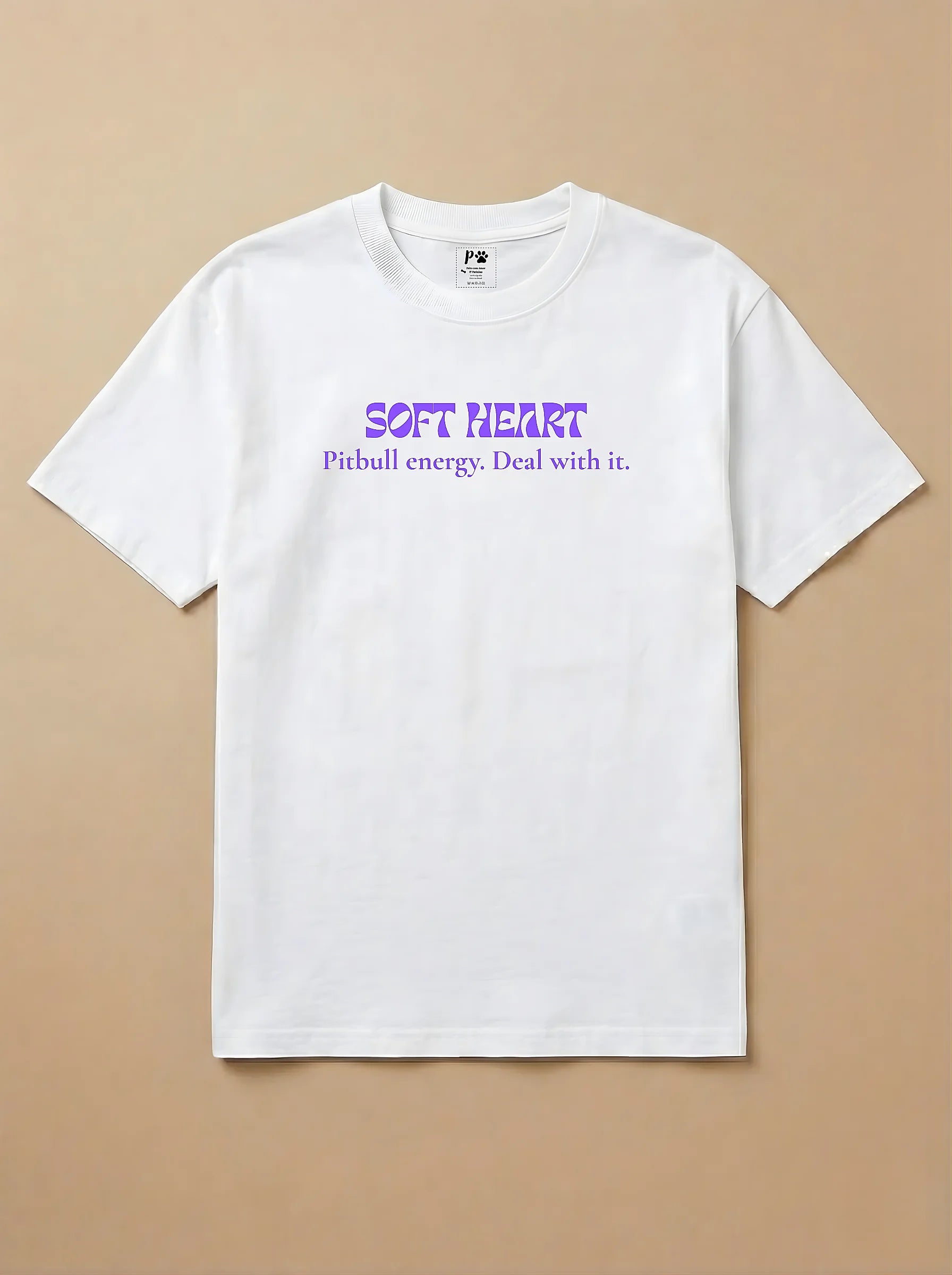 Camisa SOFT HEART Pitbull energy. Deal with it.